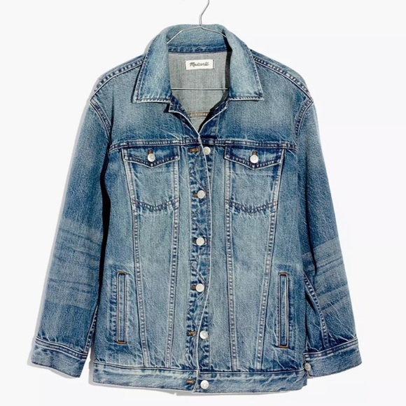 NWT MADEWELL • oversized The jean jacket in medford wash - Picture 5 of 16